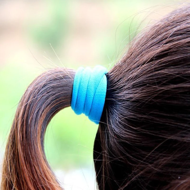 50PCS Hairband Haj Rugalmas szalagok Női Elasztikus Gyűrű a Haj Hajgumi, Nyakkendő Rágó Fejpánt Lányok, Haj Kiegészítők Nők Kép 3