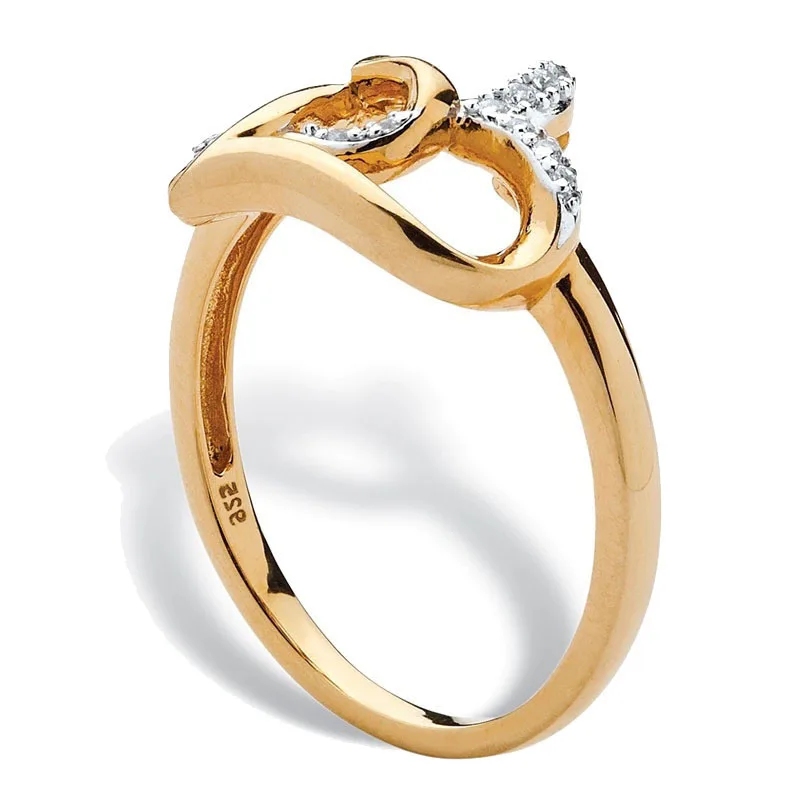 2021 Új Érkezők Dupla Szív Gyűrű a Nők AAA Tiszta Kristály Női Ígéret Gyűrű, Menyasszonyi Esküvői Ékszerek, Kiegészítők, Ajándékok Kép 3