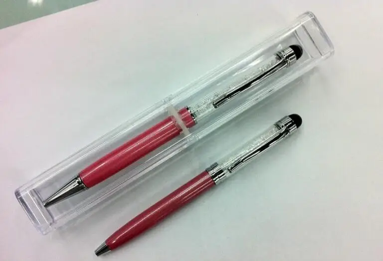 20db/sok Luxus tolltartót a kristály golyóstoll, díszdobozban a promóciós kristály toll ajándék esetben stylus doboz Kép 3