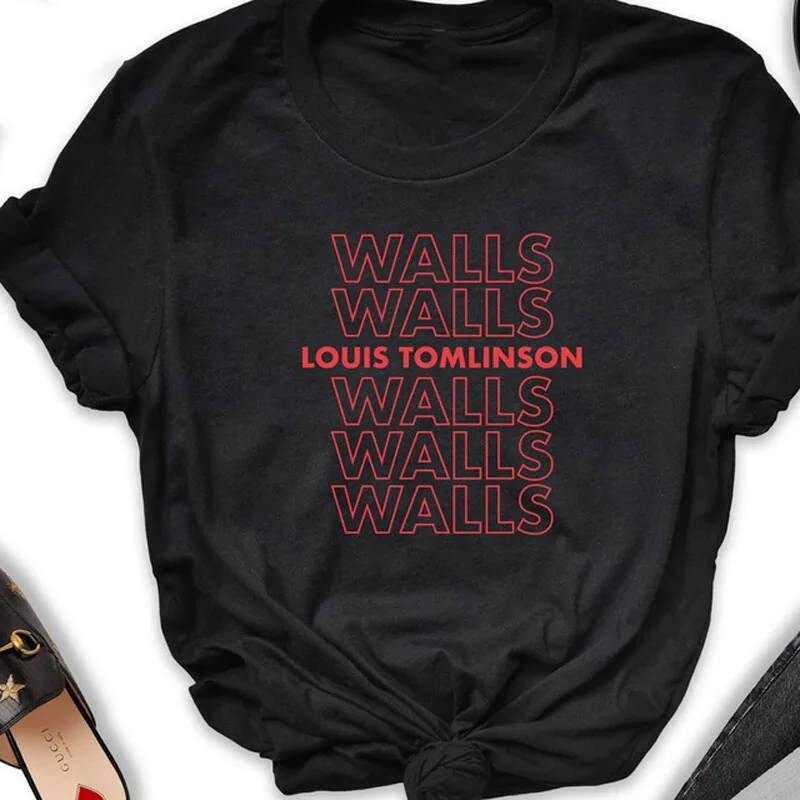 Louis Tomlinson Falak Túlméretezett Póló Szép Napot Póló 90-es évek Grunge Esztétikai Trend Divat Tshirts Stílus Felső Kép 3