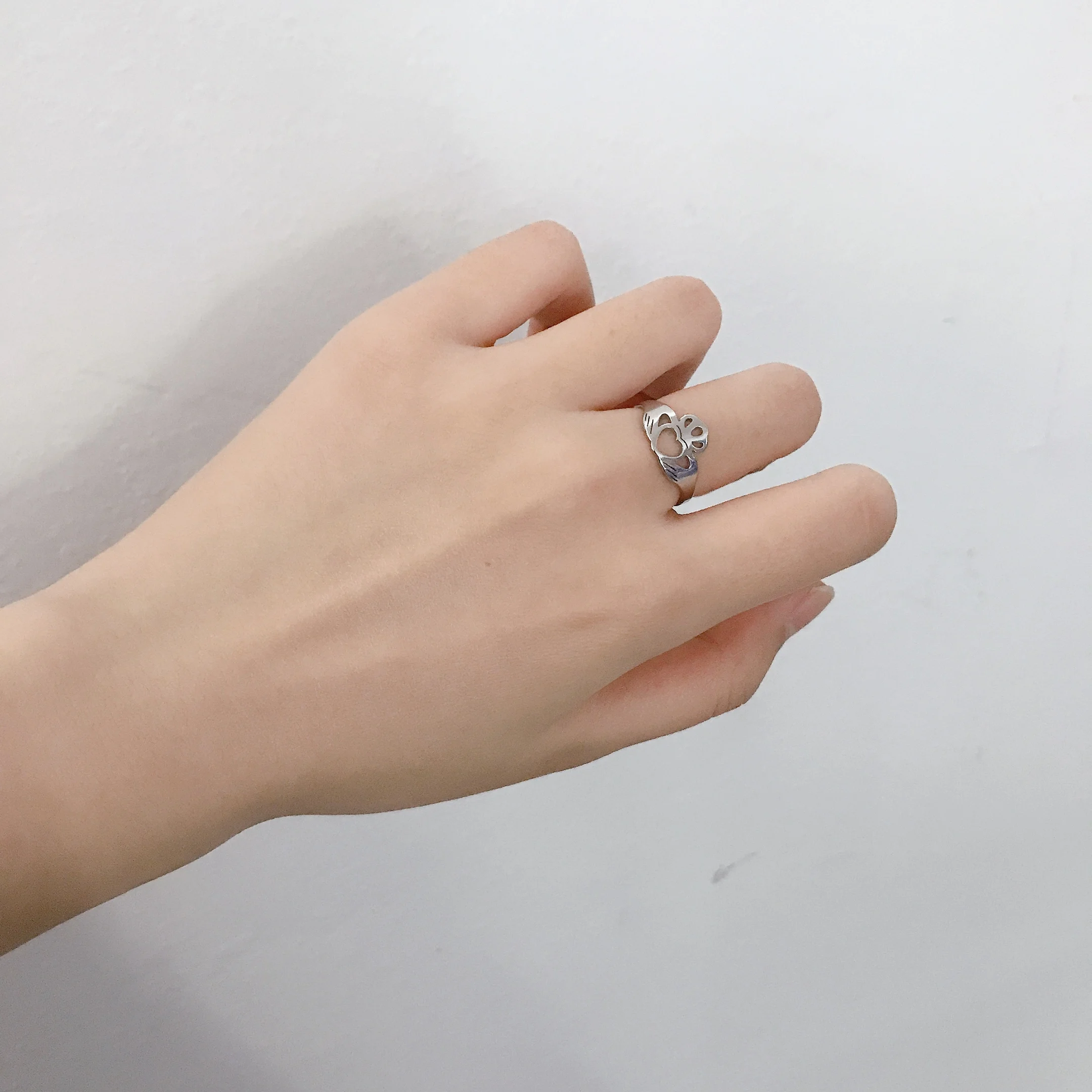 Unift Hercegnő Korona Szív Gyűrű A Nők Mese A Szerelem Ujja Gyűrűk Romantikus Pár Ékszer Eljegyzési Ajándék, Esküvői Zenekar Kép 3