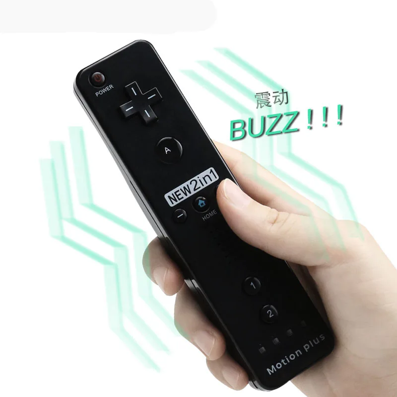Beépített Motion Plus Vezeték nélküli Távirányító Gamepad Vezérlő Nintend Wii Remote Controle Joystick Joypad Kép 3