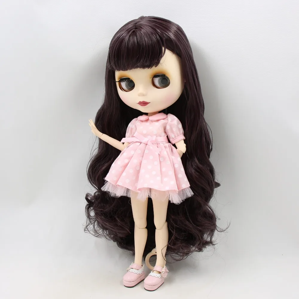 JEGES DBS Blyth baba licca rózsaszín ruha, aranyos lila ruha zöld ruhát anime lányok ajándék szoknya Kép 3