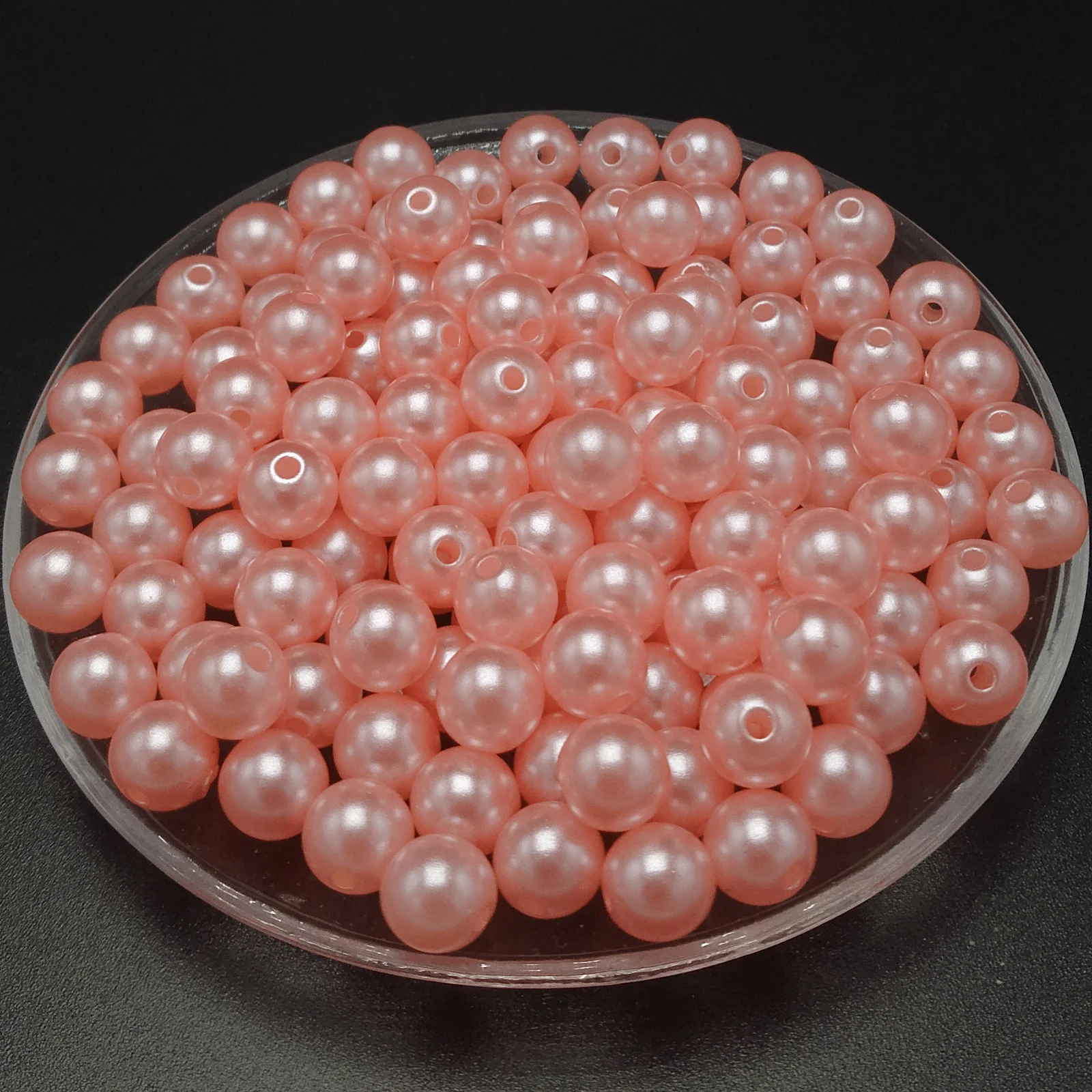 DIY 4mm kézzel készített kerek műanyag utánzat ABS gyöngy, gyöngyök ékszerek készítése tartozékok Kép 3
