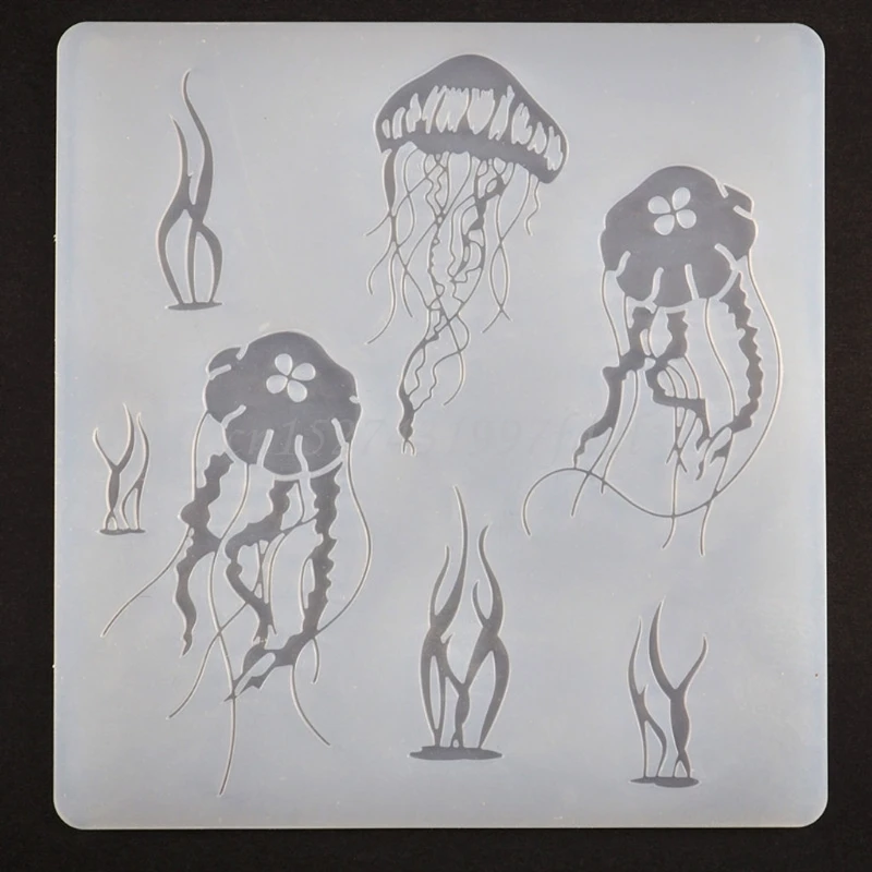 Kézzel készített Felszerelés Madár Toll Medúza Iránytű Szilikon Gyanta Penész Vékony Könyvjelző Art Kézműves Eszközök Gyanta Tömések DIY Kép 3