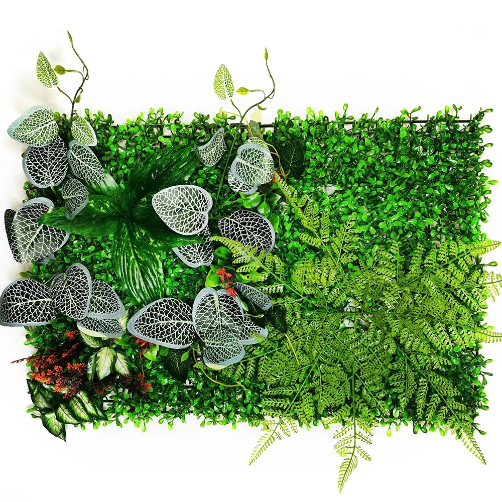 Mesterséges Növény Rattan Hamis Panel Gyep Szimuláció Gyep, Zöld Levél, Fű, Szubtrópusi Hálós Rács Fali Dekoráció Kép 3