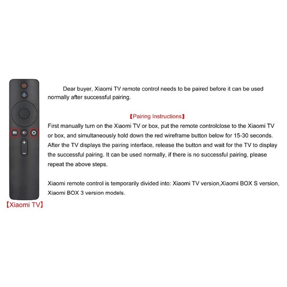 ÚJ Hang Bluetooth Távirányító Alkalmas A Xiaomi Mi LED TV 43 4S L43M5-5ARU L50M5-5ARU Mi TV-4A 32