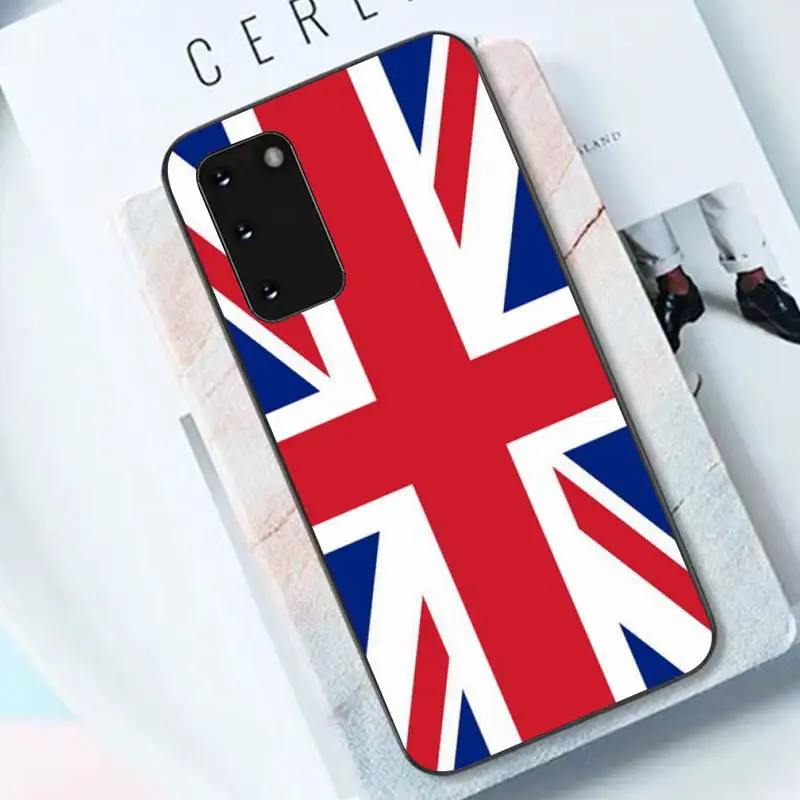 TOPLBPCS angliában brit angol brit zászló Szilikon Fekete Telefon tok Samsung S6 S10 5G S7 SZÉLÉN S8 S9 S10 S20 PLUSZ S10Lite Kép 3