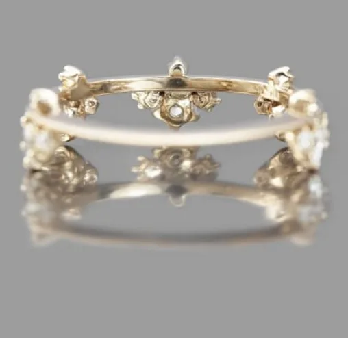 Esküvői Zenekar Rose Arany Gyűrű Luxus Márka Eljegyzési Luxus Gyűrű Rozsdamentes Acél Nagykereskedelmi Ígéret Gyűrű A Nők Számára A Szerelem Gyűrűje Kép 3