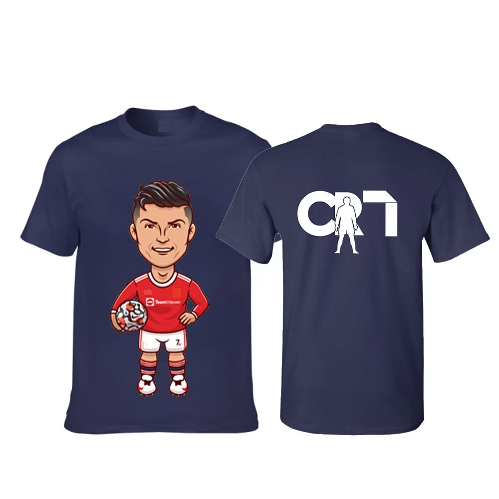 Új CR7 rövid ujjú póló férfi/női póló Karakter Cristiano Ronaldo 7. 3D nyomtatott túlméretezett póló Unisex felső Kép 3