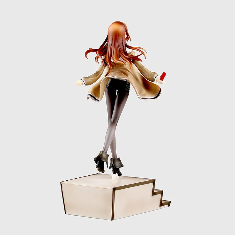 Anime Steins Gate Makise Kurisu Laboratóriumi Tag 1/8 Méretarányú Prepainted PVC Figura Gyűjtemény Modell, Gyerek Játékok, Baba 25 cm Kép 3