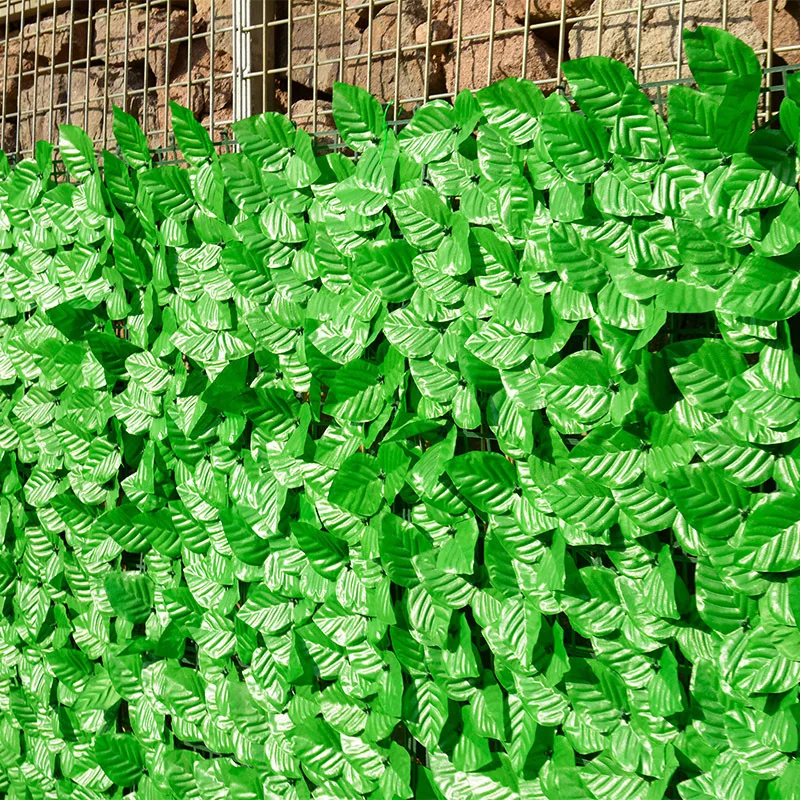 3m x 1m Mesterséges Fedezeti Borostyán Levél Kert Kerítés Roll Adatvédelmi Képernyő Fal Ál Ivy Szőlő Levél Dekoráció, Kültéri, Fedett Kerti Kép 3