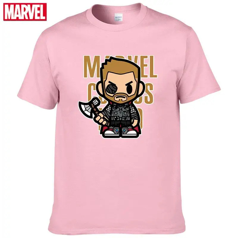 A Marvel A Bosszúállók Thor póló, Kényelmes, jól Szellőző, 100% pamut Divat ruhák tizenéves Nyári Felsők férfi póló #143 Kép 3
