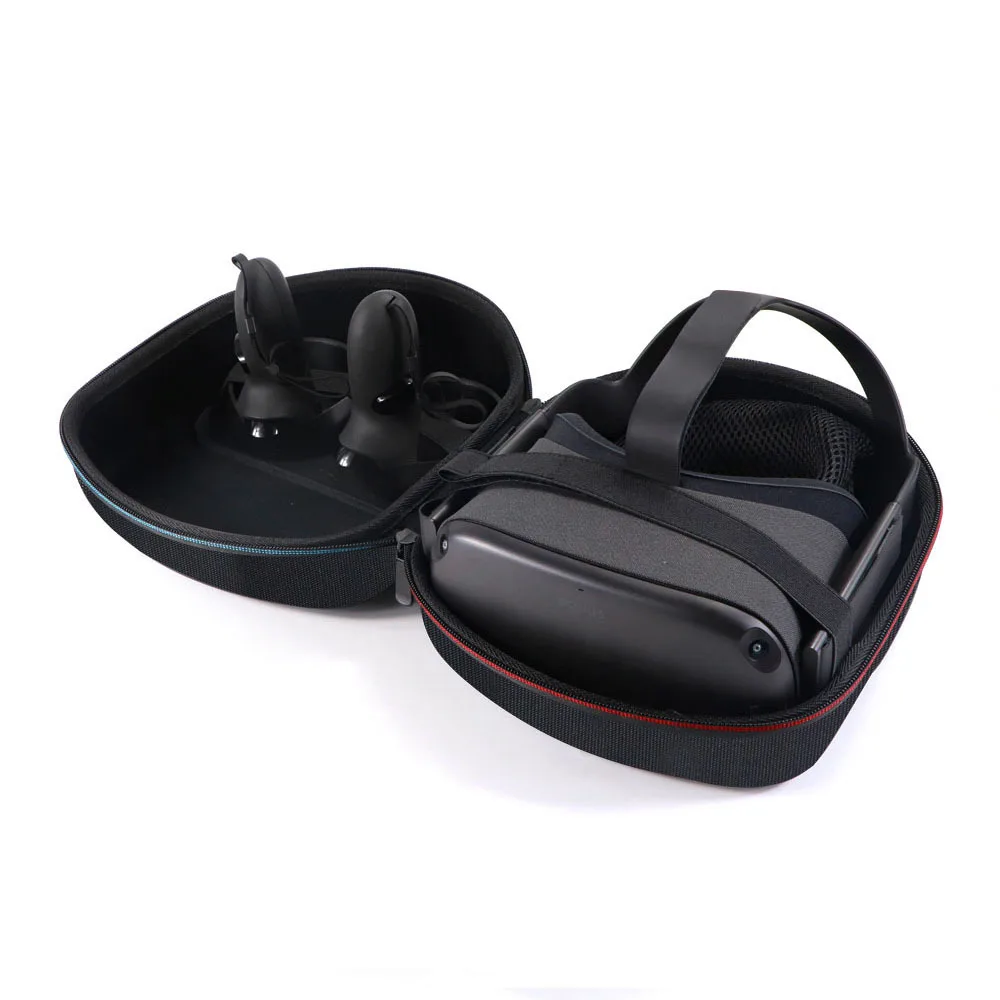 Kemény EVA Utazási Tároló Táska Oculus Quest 2 VR Headset, Hordozható, Kényelmes hordtáska VR Headset, Vezérlők, Kiegészítők Kép 3