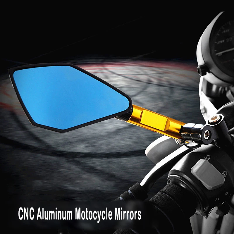 Motocross Felülvizsgálat Tükör CNC Alumínium Motoros Tükrök Moto Tartozékok Oldalán Tükör Yamaha TMAX 500 530 560 TMAX500 TMAX530 Kép 4