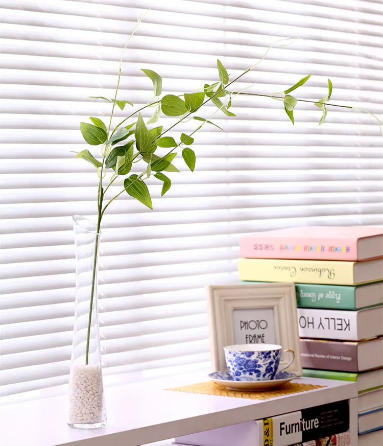 DIY Virág szőlő & rattan mesterséges növény levelei bonsai Vitalitás selyem Zöld fonott megszervezése tartozékok növény Kép 4