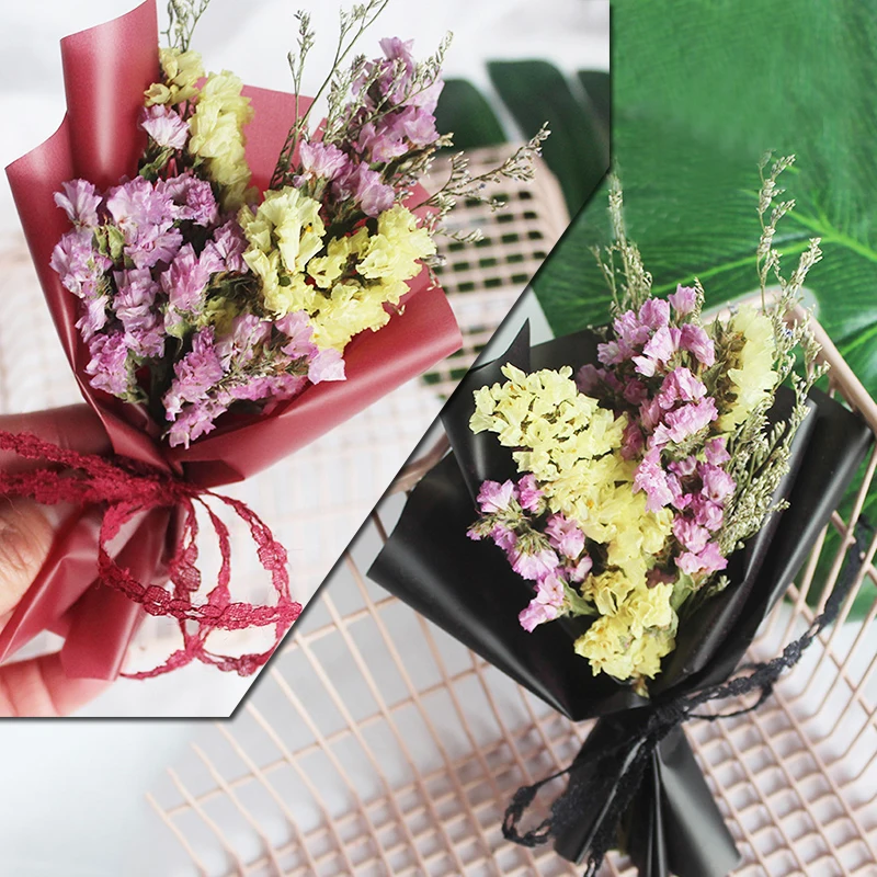 Mini Vegyes Csokor Szuvenír Szárított Virágok, Ajándék Doboz, Töltő, Szárított Virág, Száraz Növények Esküvő Ajándék Kézműves Diy Tartozékok Kép 4