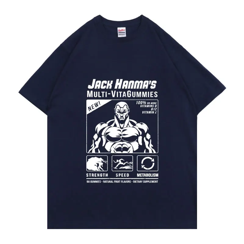 Baki A Tetőre Manga Grafika Nyomtatás póló Férfi ruházat Hanma Yujiro Japán Anime Pólók Felsők Anime Férfi Pamut Póló Rövid Ujjú Kép 4