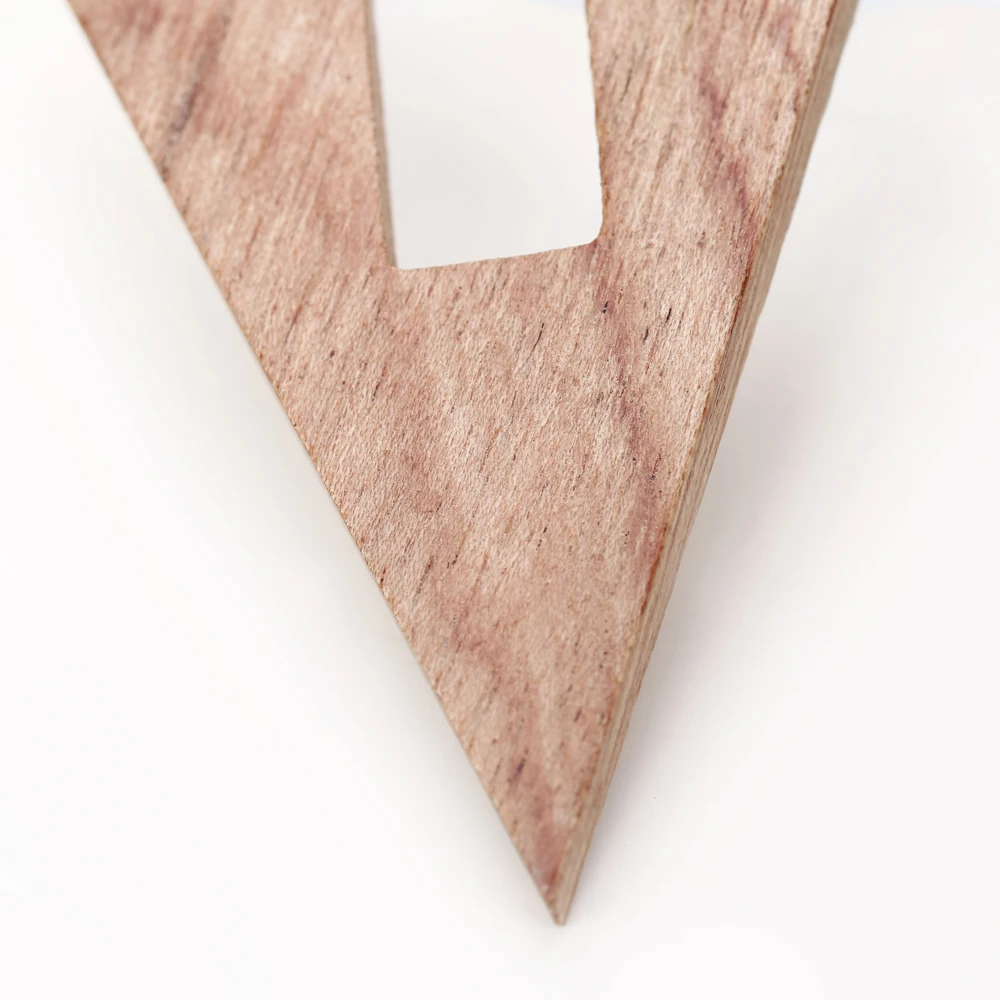 YAOLOGE Évjárat Elegáns, Természetes Fa Karika Fülbevaló Női Divat Bohém Geometriai Háromszög Csepp Fülbevaló Parti Ékszer Kép 4