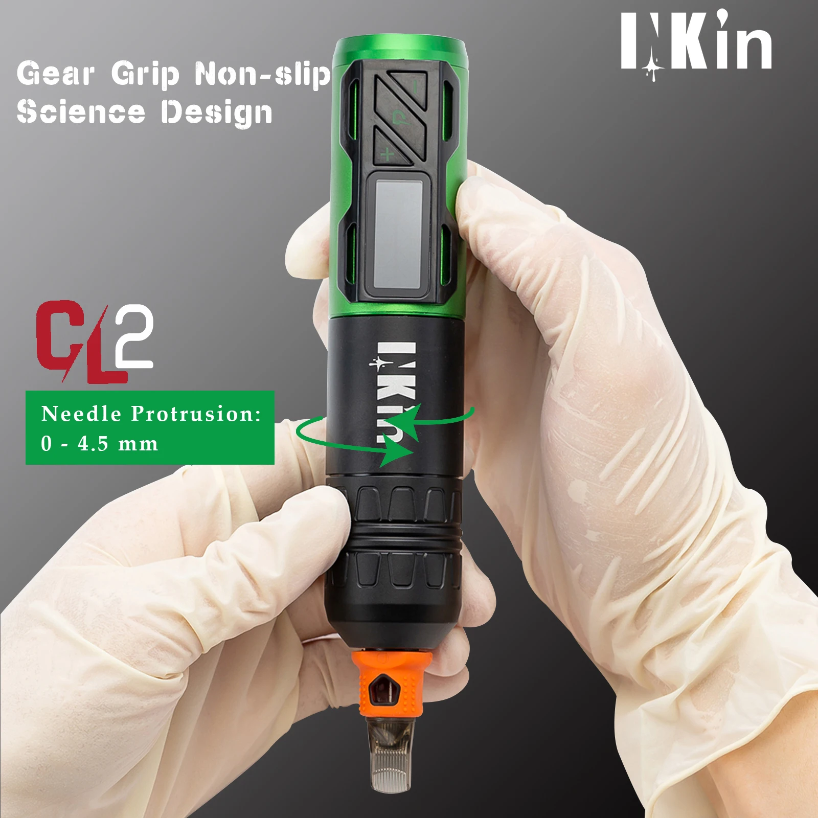INKIN CL2 Vezeték nélküli Akkumulátor Tetováló Gép Állandó Smink Tollat, Svájci Egyéni Motor Patron Tű Ellátási 4 Színben Kép 4