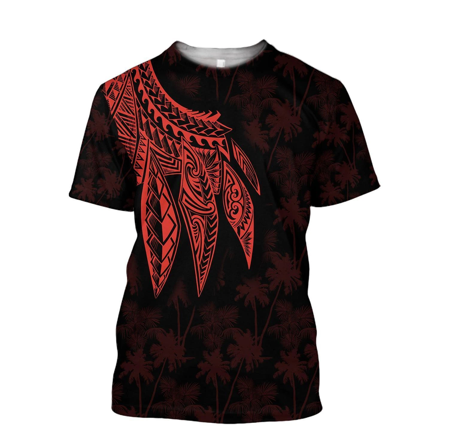 Pohnpei Polinéz Emellett a 3D Nyomtatás Nagy Méret T-shirt Harajuku Alkalmi, Rövid Ujjú T-shirt, Póló, Felső, Uniszex TX-22 Kép 4