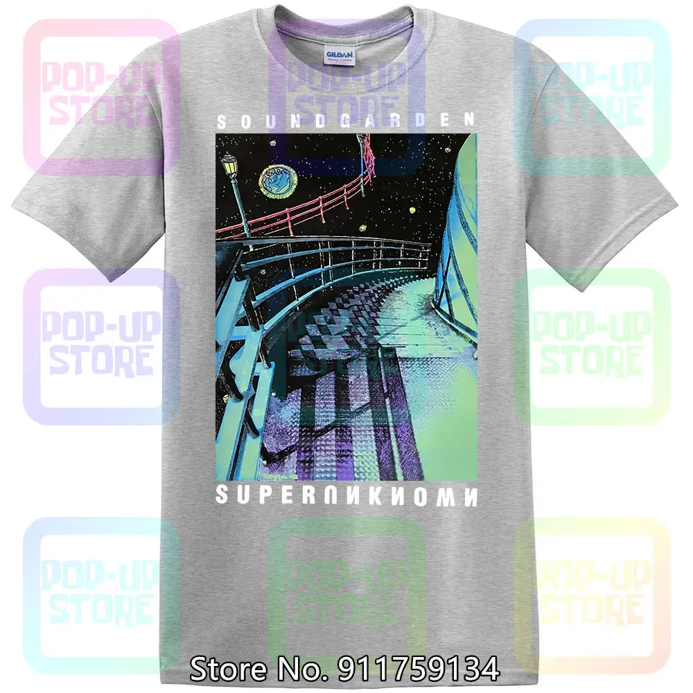 Soundgarden Superunknown póló 1994 Vtg Fekete Póló Pamut Kerek nyak S-3XL Kép 4