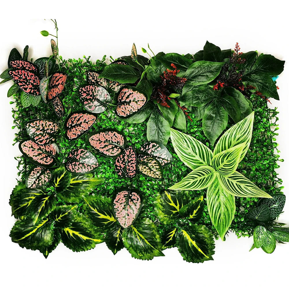 Mesterséges Növény Rattan Hamis Panel Gyep Szimuláció Gyep, Zöld Levél, Fű, Szubtrópusi Hálós Rács Fali Dekoráció Kép 4
