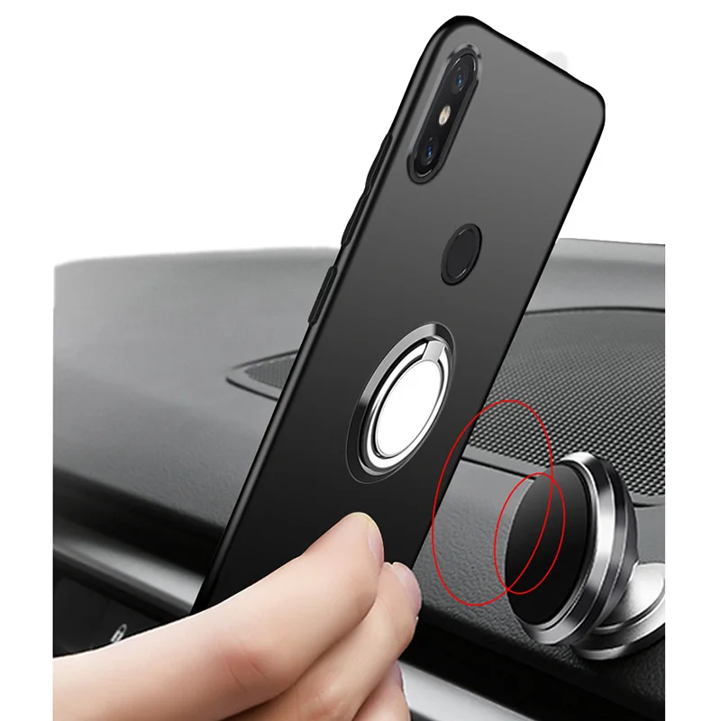 a Huawei Honor 7A Pro 7C Vissza a Gyűrűt Holder Tartóval Telefon Esetében Fedél Telefon TPU Puha Szilikon Esetben Y6 Miniszterelnök 2018 5.7