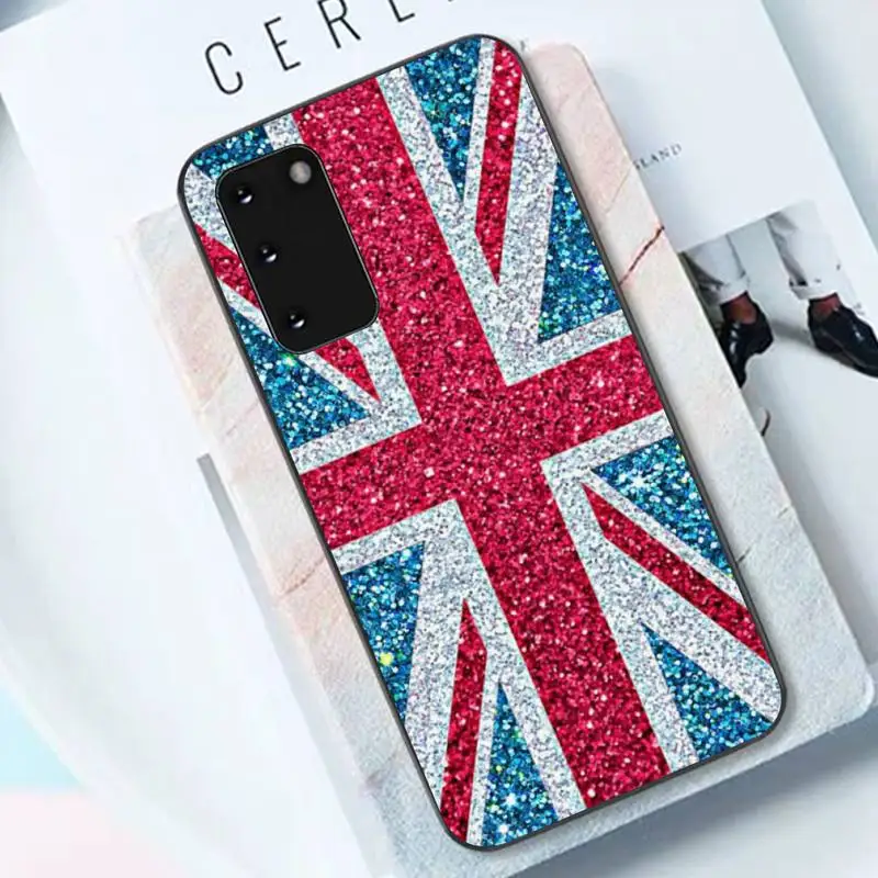 TOPLBPCS angliában brit angol brit zászló Szilikon Fekete Telefon tok Samsung S6 S10 5G S7 SZÉLÉN S8 S9 S10 S20 PLUSZ S10Lite Kép 4