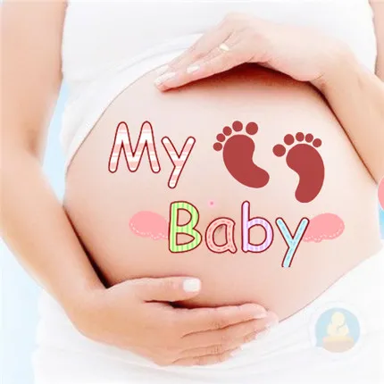 Terhes nők számára a terápia Ingyenes szállítási kismama fotó kellékek Terhesség fényképek hasa, festmény, fotó matricák Kép 4