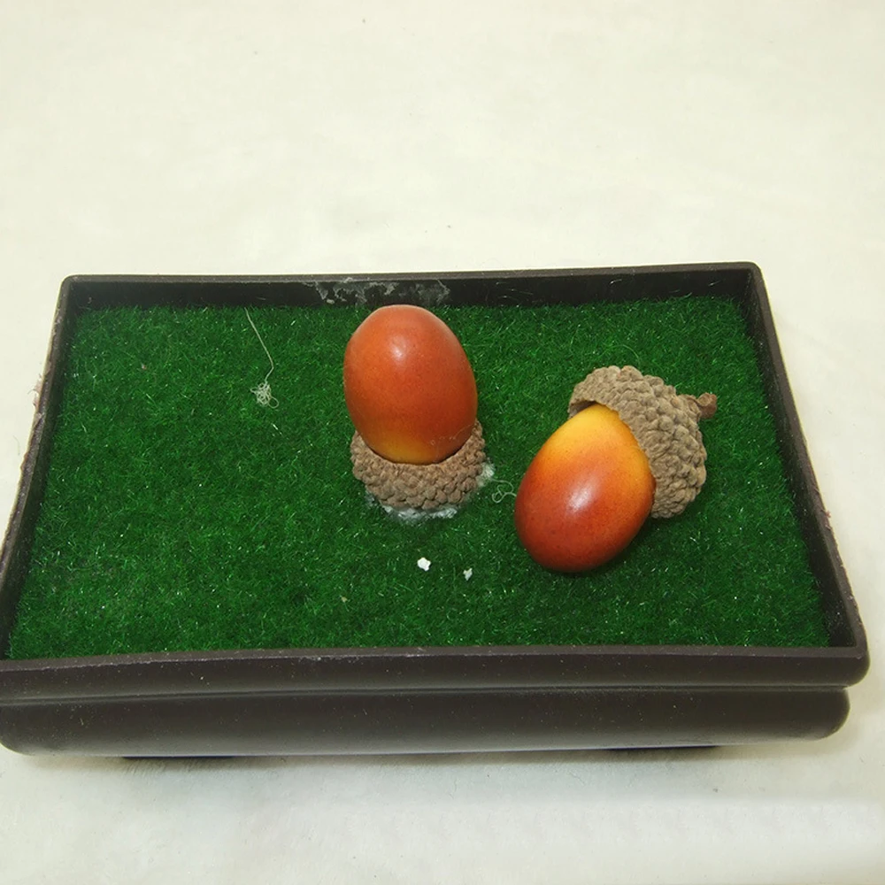 10db 3cm Hab fenyőtoboz Mini Mesterséges Hamis a Hab Zöldség-Gyümölcs Bogyók, Virágok, Esküvői karácsonyfa Díszítés Kép 4