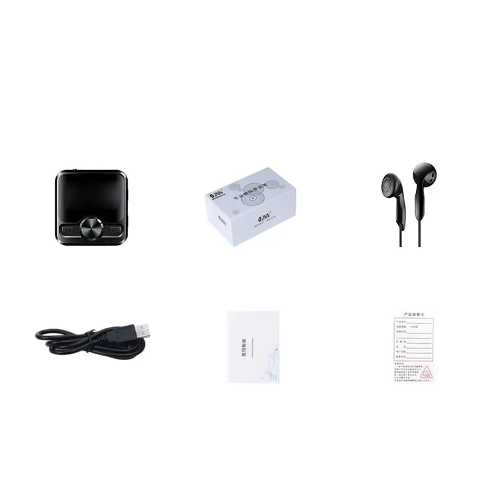 Mini Hordozható JNN M9 HIFI Sport Bluetooth 4.2 MP3 Lejátszó 8G 16G Hifi MP3 Rádió Átjátszó 1.2 Hüvelykes Kijelző Kép 4