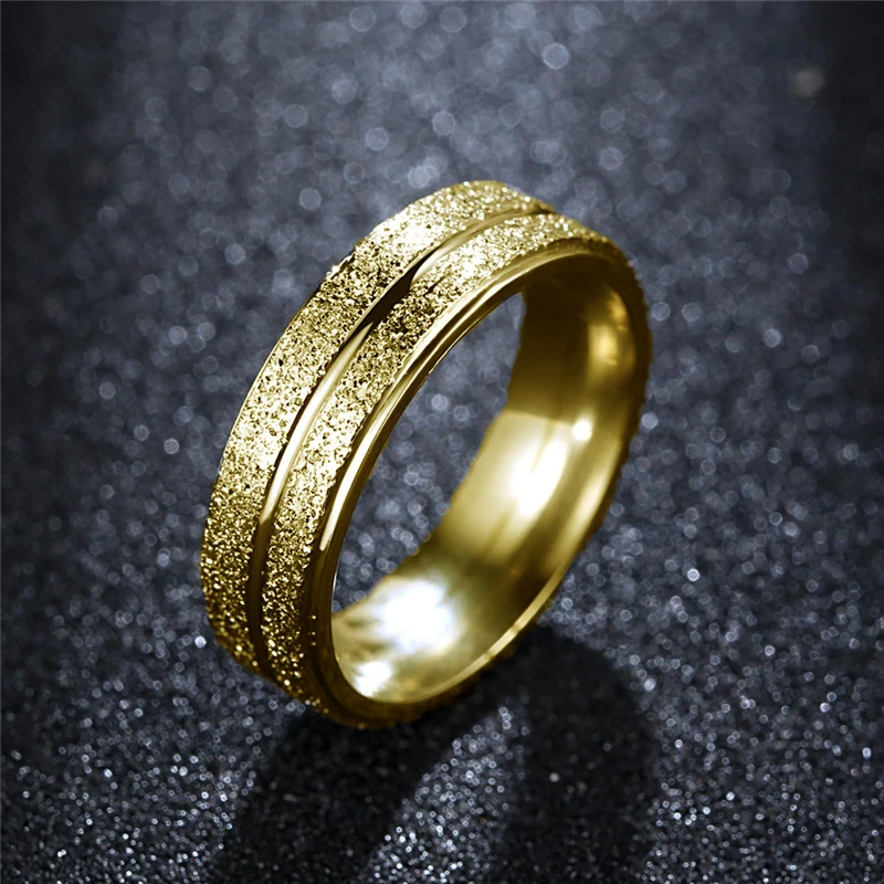 2020 Meleg Eladási Kellékek Gyűrűk Ember Rozsdamentes Acél 6mm Ujj Gyűrű Esküvői Zenekar Bague Divat Ékszerek Évfordulót Ajándékok Kép 4