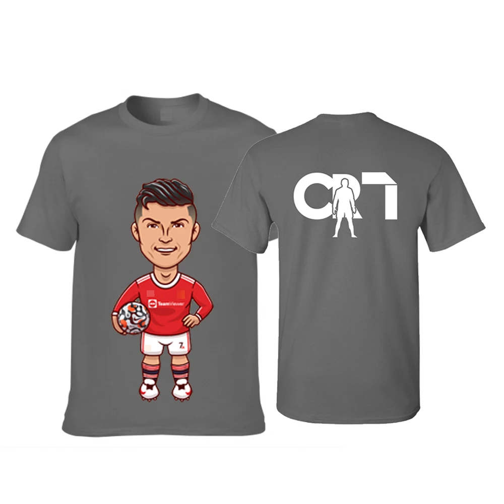 Új CR7 rövid ujjú póló férfi/női póló Karakter Cristiano Ronaldo 7. 3D nyomtatott túlméretezett póló Unisex felső Kép 4