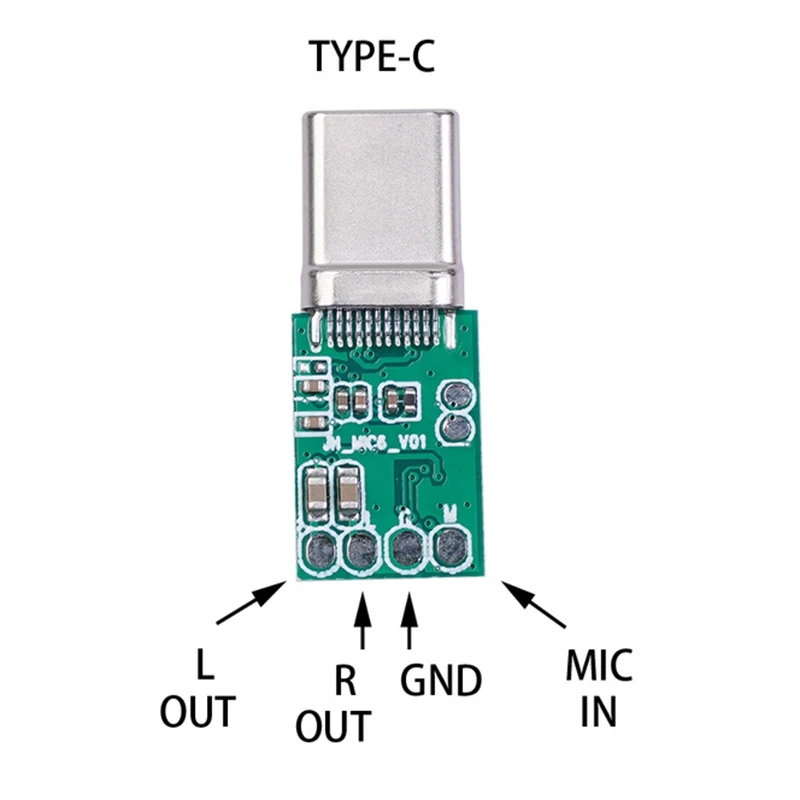 C-típusú 16Bit Digitális Audio Fejhallgató Adapter Veszteségmentes Hang Minőségű Dac Dekódolás hangkártya Amp Diy Okos Készülék Kép 4