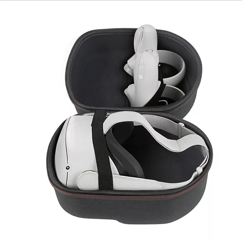 Kemény EVA Utazási Tároló Táska Oculus Quest 2 VR Headset, Hordozható, Kényelmes hordtáska VR Headset, Vezérlők, Kiegészítők Kép 4