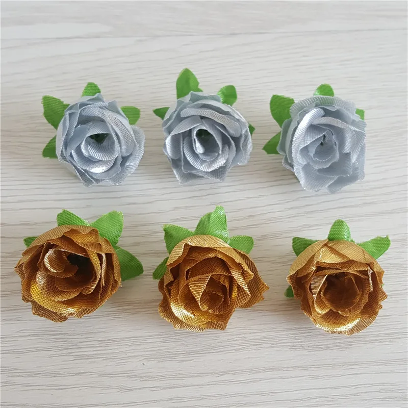 20 Db/sok 3Cm Mesterséges Selyem Virág Fejét Rose Esküvői Haza Party Dekoráció DIY Fejdísz Garland Hamis Virág Kép 4