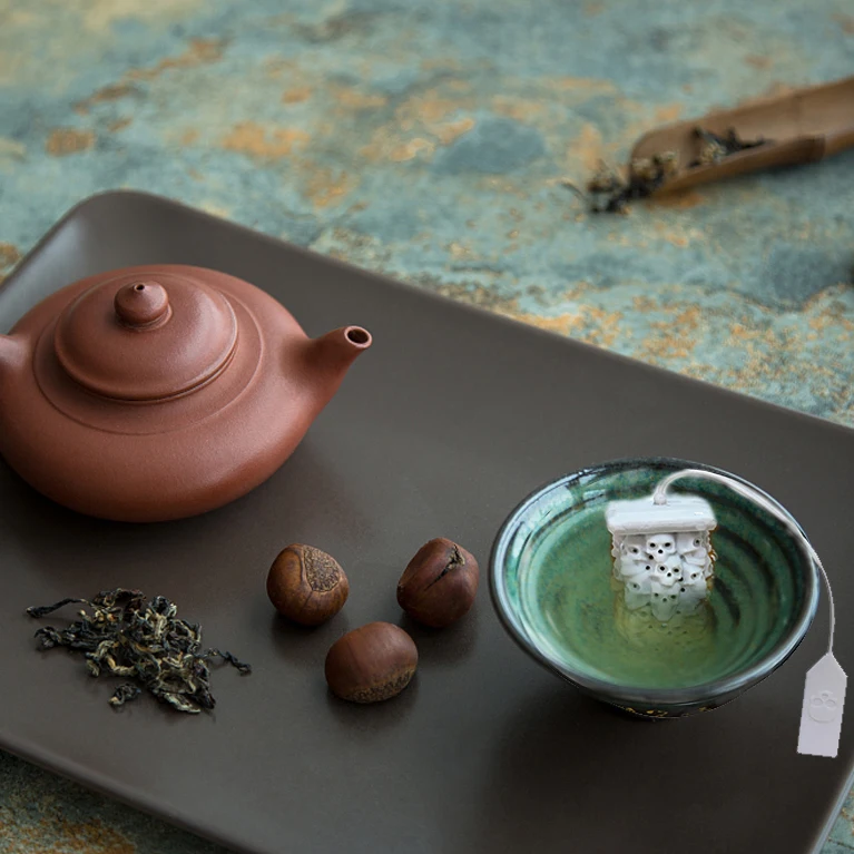 Koponya Torony Tea Készítő Élelmiszeripari Szilikagél Tea Filter Tea Filter Tea Táska Szett Élelmiszeripari Minőségű Szilikon Anyag Könnyen Clea Kép 4
