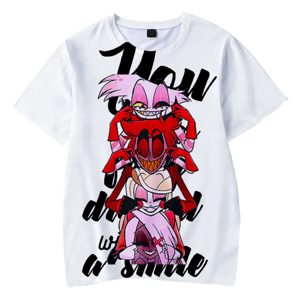 Pokoli Főnök Tshirt 3D-s O Nyakú Nők Férfiak Tshirt Nyári Rövid Ujjú Harajuku Streetwear 2021 Amerikai Anime Ruha a Plus Size Kép 4