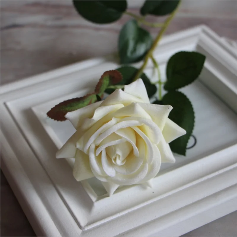 1db Selyem Rózsa Mesterséges Virág Ősszel Élénk Hamis Csokrok Otthoni Esküvői Dekoráció Fesztivál Kellékek Váza Dekoráció Hamis Virágok Kép 5