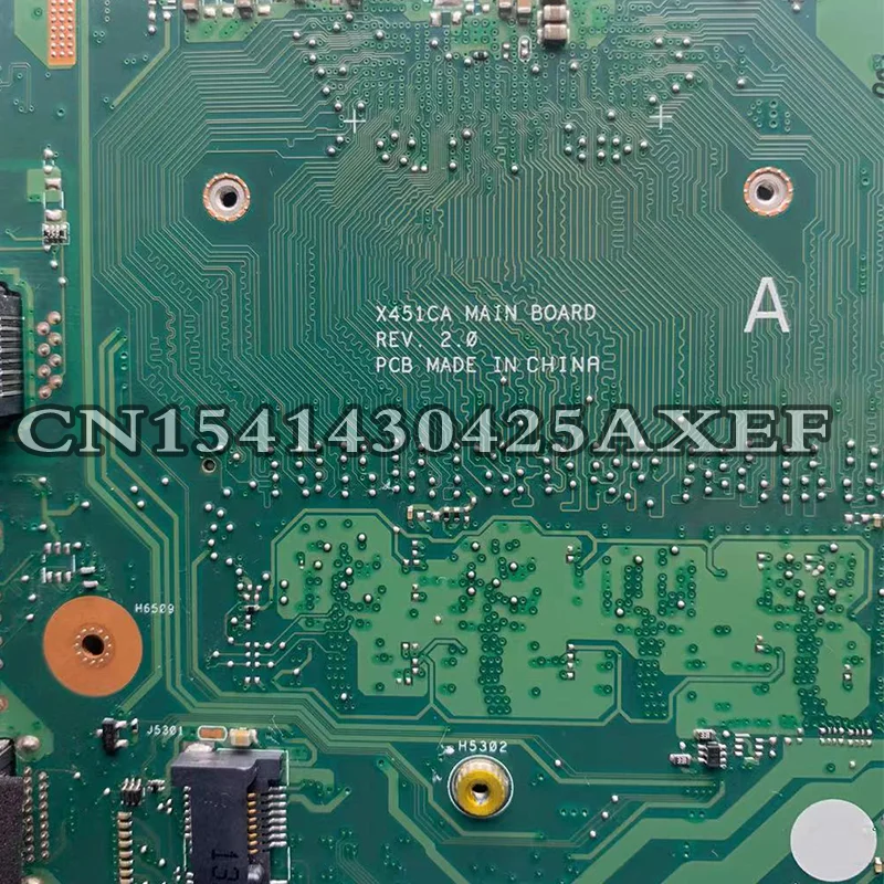 Dinzi X451CA alaplap alkalmas ASUS X451C X451CA F451 F451C notebook alaplap 2117U CPU 100% - os teszt OK Kép 5