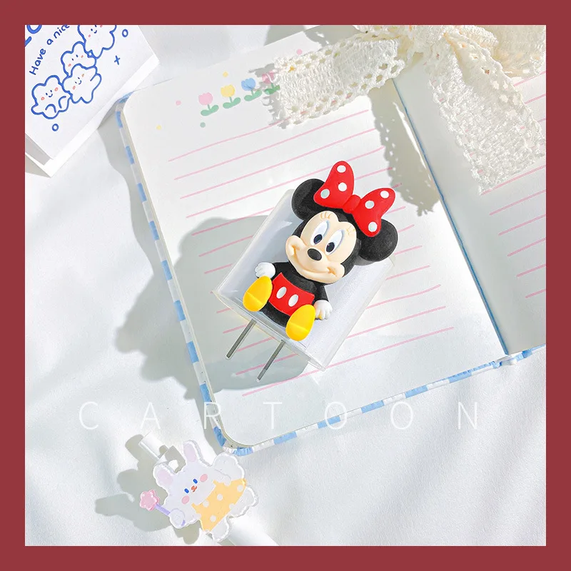 Disney Mickey Egér Kábel Védő Fou IPhone / IPad 18W/20W Gyors Töltő Védő Héj Minnie Rajzfilm Animáció Átlátszó Kép 5