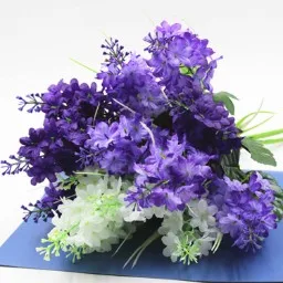 35-40cm Esküvői Virág-Dísznövény-Flores Jácint Lila Virág 5 Fej művirágok Házasság Szülinapi Buli lakberendezés Kép 5