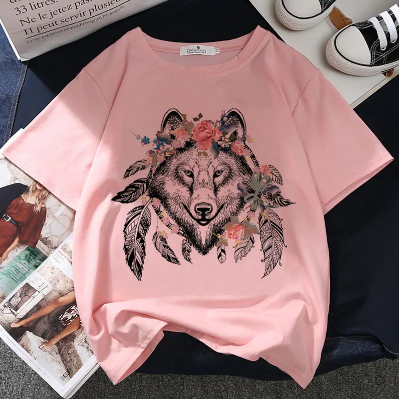Mihua Szarvas Grafika Nyomtatás póló Női Póló Harajuku Esztétikai Rózsaszín Maximum Alkalmi Tshirt 2021 Új Nyári Divat Y2k Női Póló Kép 5