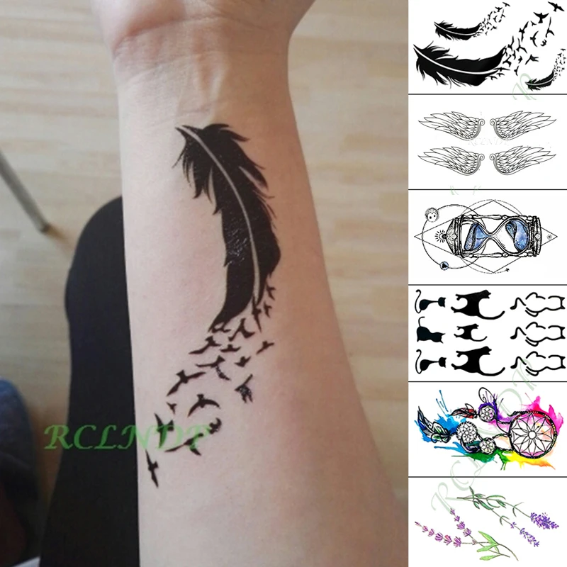 Vízálló Ideiglenes Tetoválás Matrica Kék Pillangó Pók Hamis Tatto Kezét, Karját, Lábát Flash Tetoválás Gyerek Lány Férfiak Nők Kép 5