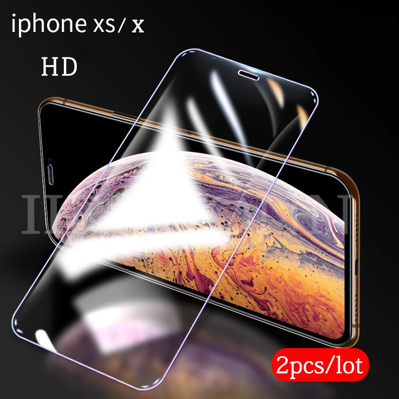 2db/sok 9H Edzett Üveg iphone X XS XR XS MAX képernyővédő fólia Teljes Borító Üveg iphone xs max xr xs x Védőfólia Kép 5