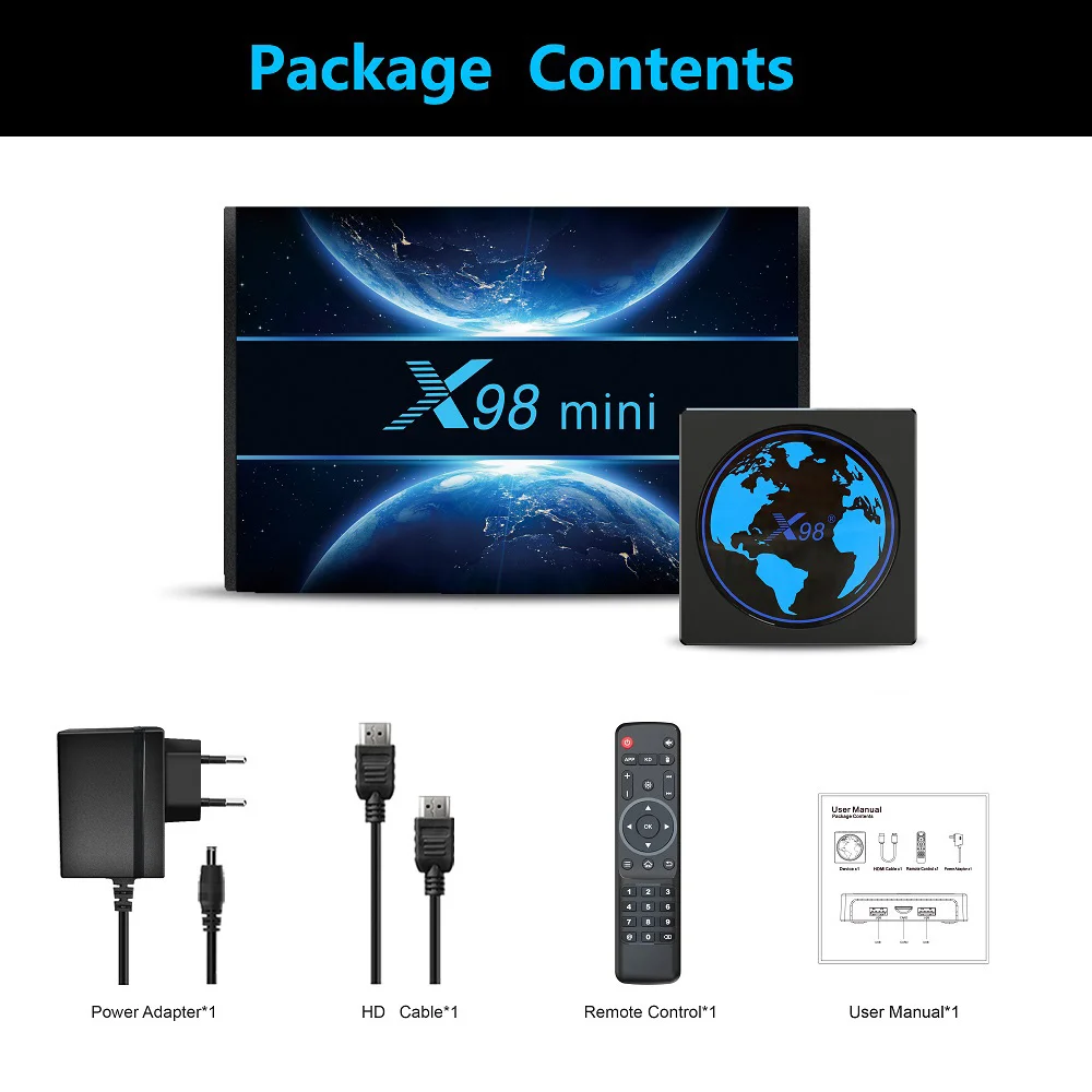 X98 Mini Android TV Box 11 Amlogic S905W2 4G 64GB Támogatás H. 265 AV1 Wifi Youtube Média Lejátszó 4 GB, 32 gb-os Set Top Box X98mini Kép 5
