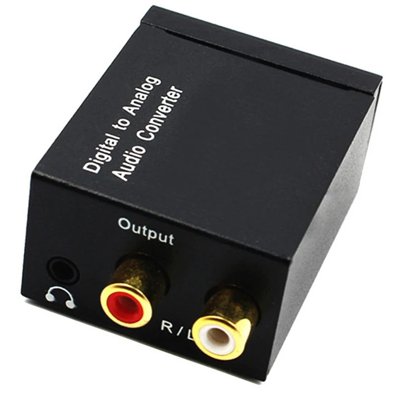 Hordozható 3.5 Mm Jack, Koaxiális Audio Dekóder Erősítő Optikai Digitális-Analóg Audio Aux Rca L / R Konverter, Spdif Digitális Kép 5