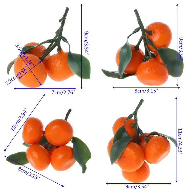Realisztikus, Élethű Mesterséges Vérnarancs Gyümölcs A Narancs Hamis Kijelző Étel Dekoráció Otthon Fél Decor--Y142 Kép 5
