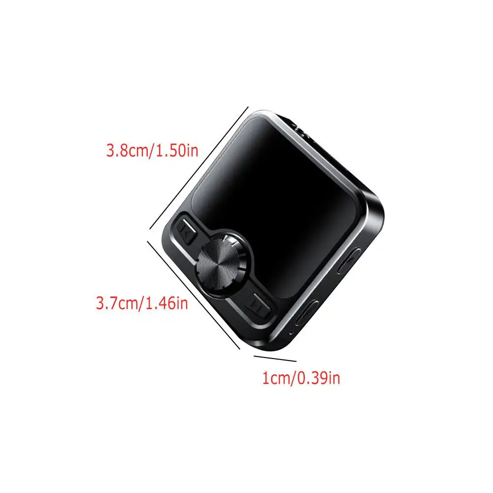Mini Hordozható JNN M9 HIFI Sport Bluetooth 4.2 MP3 Lejátszó 8G 16G Hifi MP3 Rádió Átjátszó 1.2 Hüvelykes Kijelző Kép 5